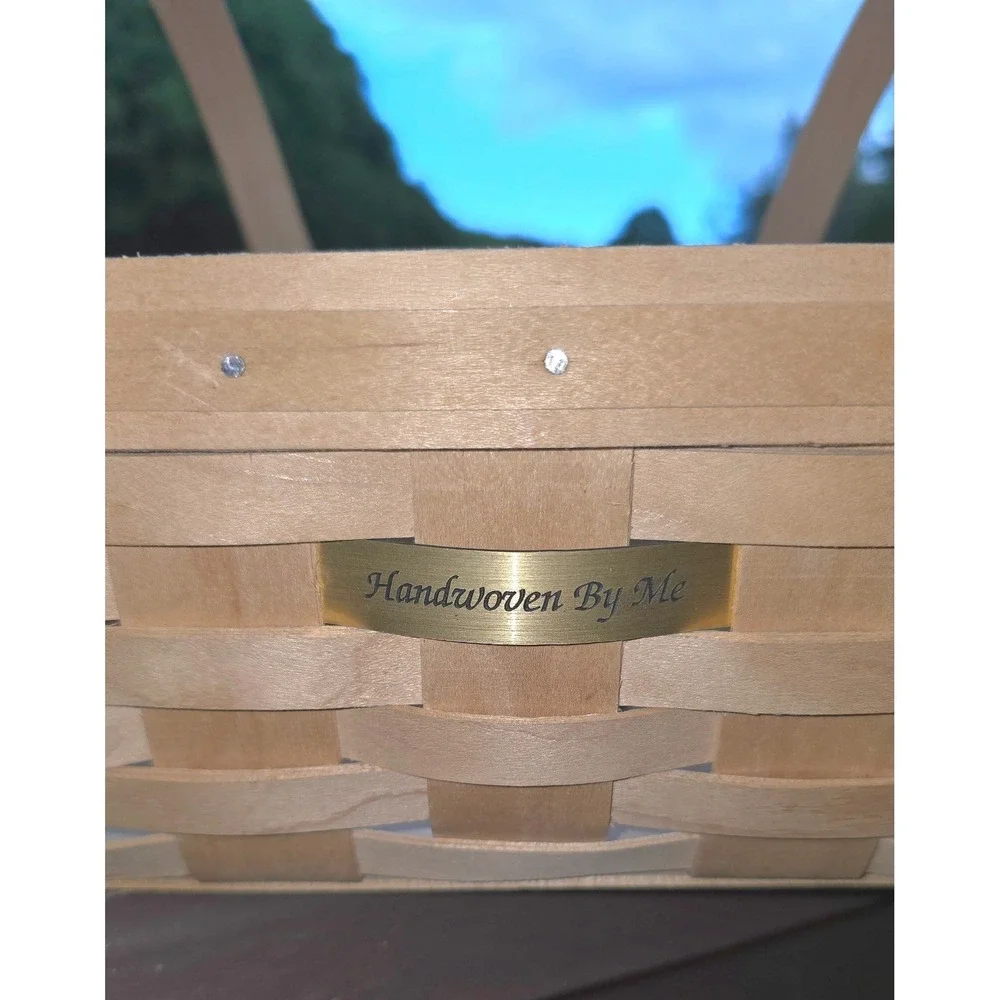 Longaberger 2000 Handwoven By Me Make A Basket Shop Dresden Ohio Signed